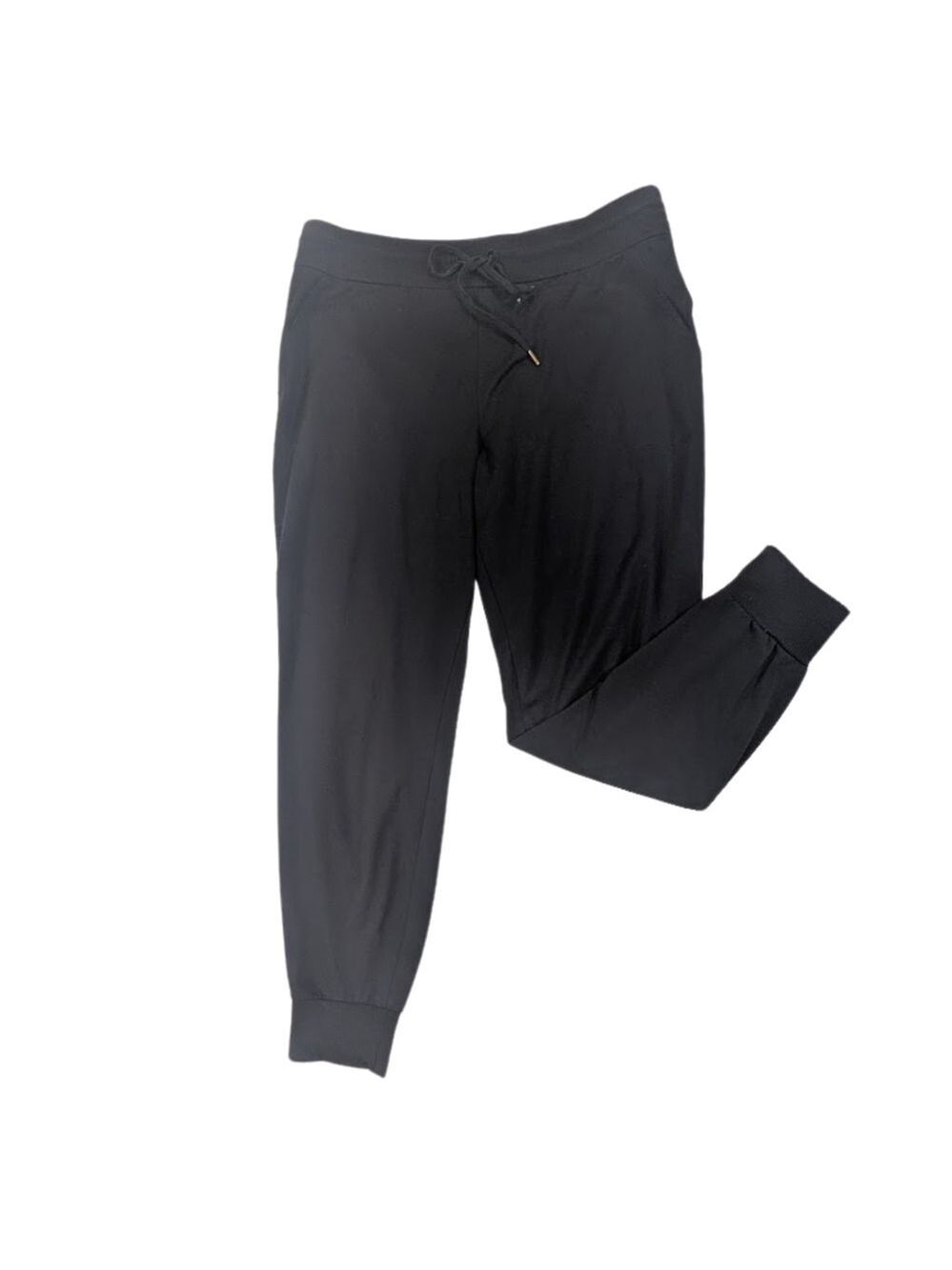 Athleta Black Jogger Pants | Athleisure Stretch Lounge Travel Joggers Size M